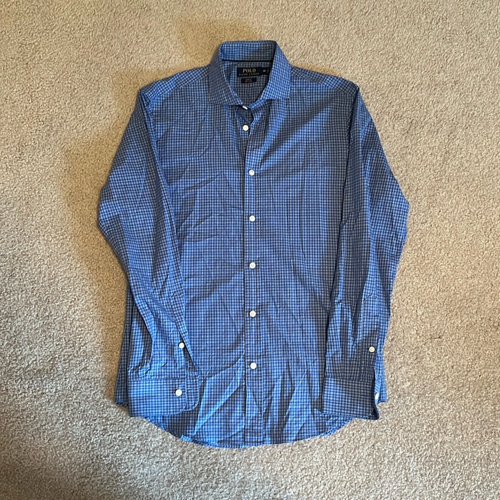 Men’s Ralph Lauren Slim Fit Checkered Button Down